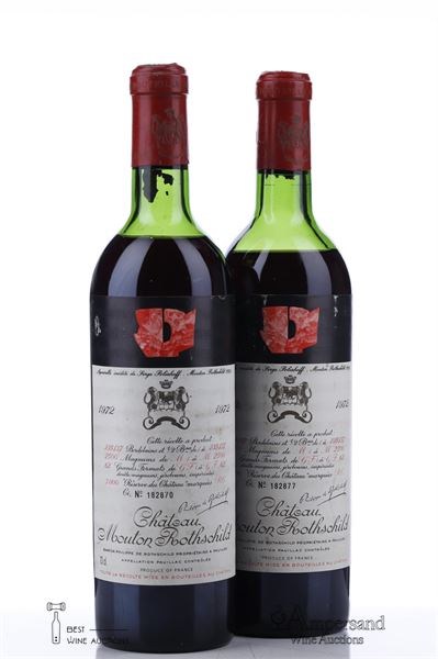MOUTON ROTHSCHILD 1972 - 2 Bottles