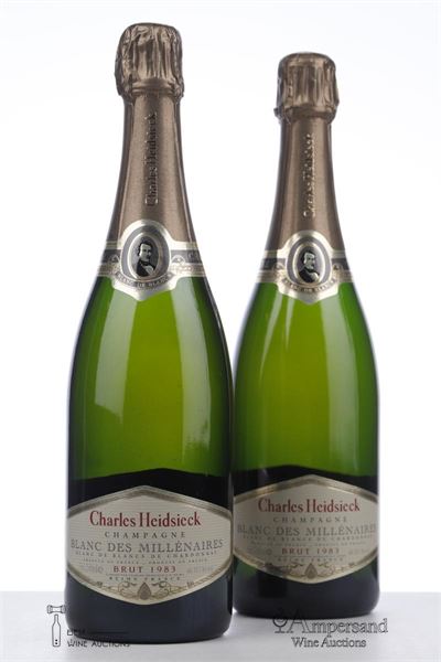CHARLES HEIDSIECK BLANC DES MILLENAIRES 1983 - Charles Heidsieck - 2 Bottles