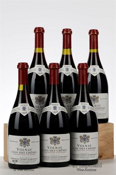 VOLNAY CLOS DES CHENES 1998 - Chateau de Meursault - 6 Bottles - Oc 6