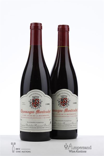CHASSAGNE MONTRACHET CLOS DE LA BOUDRIOTTE 1996 - Bachelet Ramonet - 2 Bottles