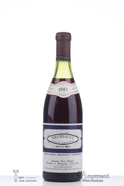 MEURSAULT ROUGE CLOS DE LA BARONNE 1983 - Rene Manuel - 1 Bottle