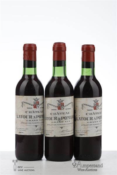 LATOUR A POMEROL 1971 - Mc - 3 x 0,375Ltr