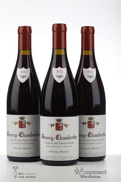 GEVREY CHAMBERTIN CUVEE DE TRES VIEILLLES VIGNES 2022 - Arnaud Mortet - 3 Bottles