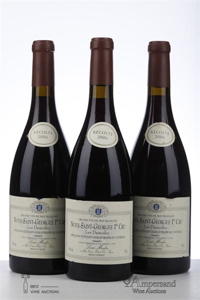 NUITS ST GEORGES LES DAMODES 2006 - Louis Moulin - 3 Bottles
