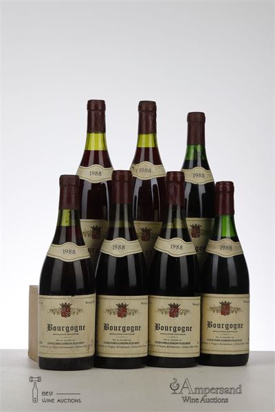 BOURGOGNE ROUGE 1988 - Coquard Loison Fleurot - MB - 7 Bottles