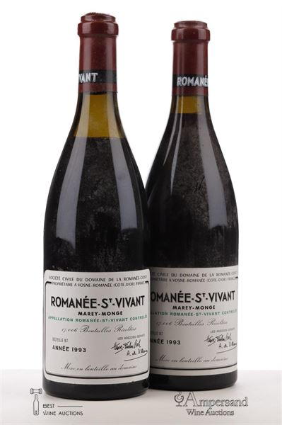ROMANEE ST VIVANT 1993 - Domaine de la Romanee Conti - 2 Bottles