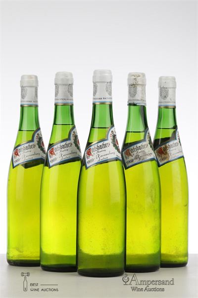 EITELSBACHER RIESLING KRONENBERG AUSLESE 1969 - Weingut Karthauserhof - 5 Bottles