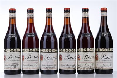 BAROLO RISERVA 1978 - Giacomo Borgogno - 6 Bottles