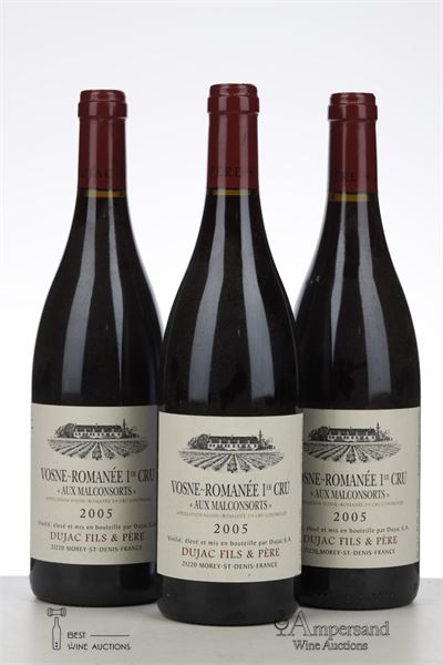 VOSNE ROMANEE AUX MALCONSORTS 2005 - Dujac - 3 Bottles