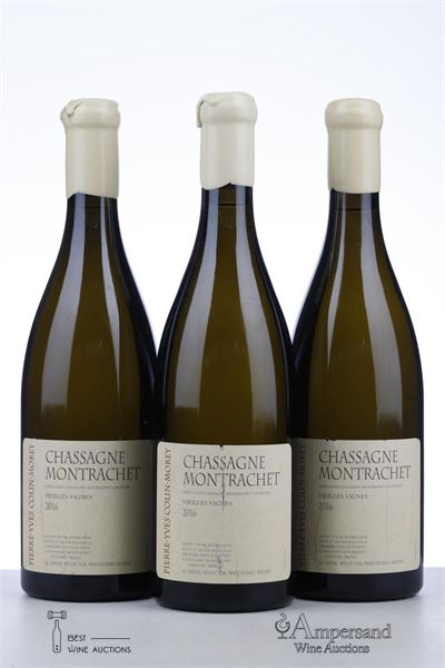 CHASSAGNE MONTRACHET BLANC VIEILLES VIGNES 2016 - Pierre Yves Colin Morey - 3 Bottles