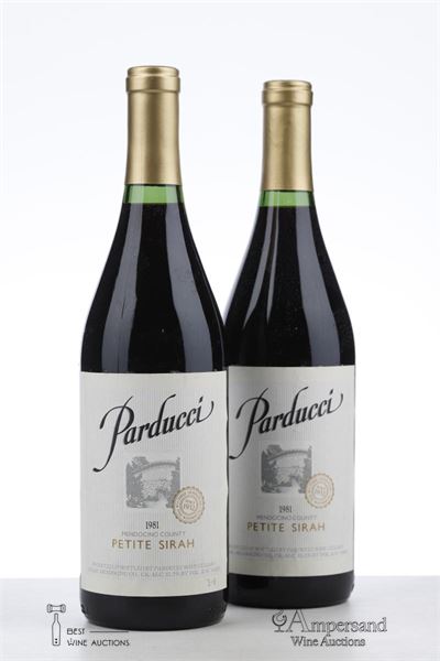PARDUCCI PETITE SIRAH 1981 - Parducci - 2 Bottles