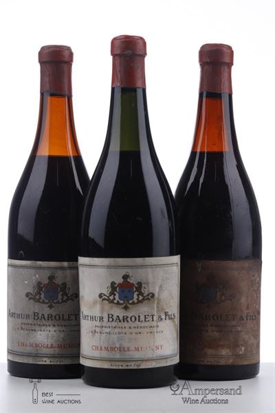 CHAMBOLLE MUSIGNY 1964 - Arthur Barolet - 3 Bottles