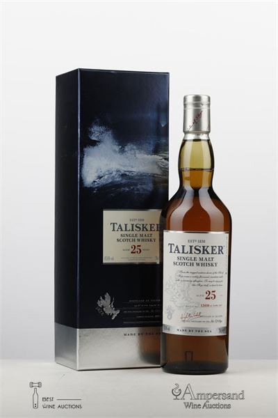 TALISKER 25 Y SINGLE MALT NV - Talisker - 45,8 ABV - Bottle no: 12030 - 1 Bottle - Oc 1
