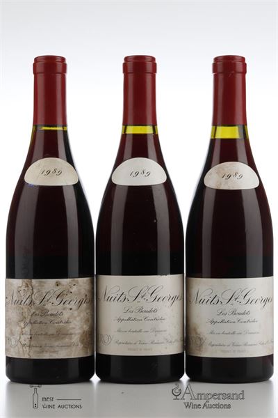 NUITS ST GEORGES LES BOUDOTS 1989 - Leroy - 3 Bottles