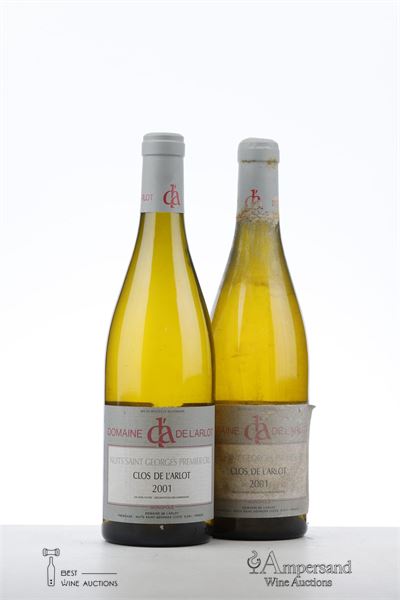 NUITS ST GEORGES BLANC CLOS DE L'ARLOT 2001 - Domaine de l'Arlot - 2 Bottles