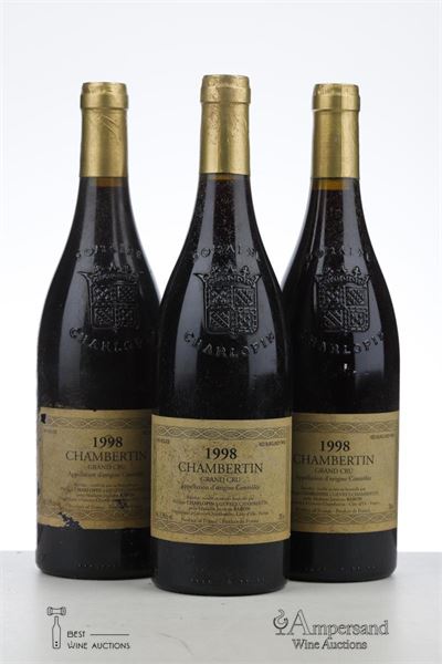 CHAMBERTIN 1998 - Philippe Charlopin Parizot - 3 Bottles