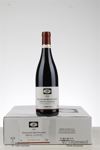 CHASSAGNE MONTRACHET ROUGE CLOS ST JEAN 2008 -  Jean Marc Pillot - 6 Bottles - Oc 6