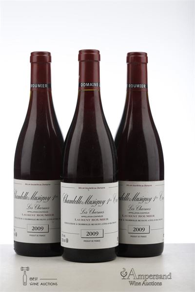 CHAMBOLLE MUSIGNY LES CHARMES 2009 - Laurent Roumier - 3 Bottles