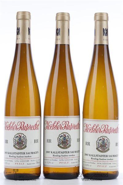 KALLSTADTER SAUMAGEN RR RIESLING AUSLESE TROCKEN 2007 - Koehler Ruprecht - 3 Bottles