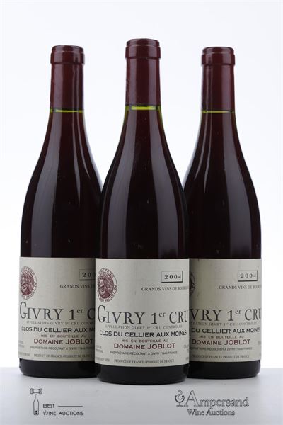 GIVRY CLOS DU CELLIER AUX MOINES 2004 - Domaine Joblot - 3 Bottles