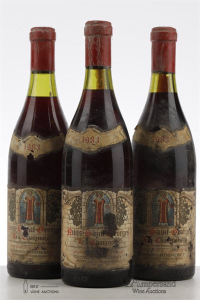 NUITS ST GEORGES LES CHAIGNOTS 1983 - Georges Mugneret - 3 Bottles