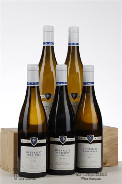 MEURSAULT PERRIERES 2005 - Ballot Millot - 5 Bottles