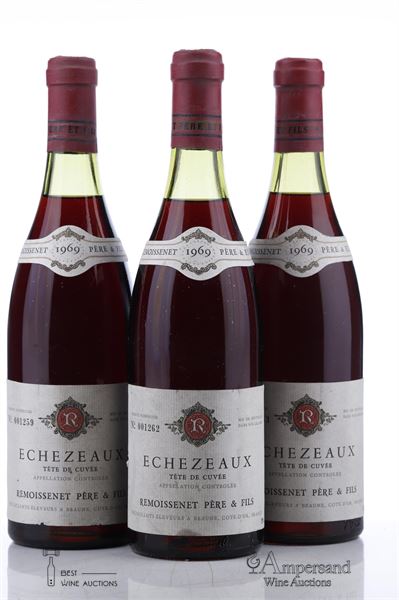 ECHEZEAUX TETE DE CUVEE 1969 - Remoissenet - 3 Bottles