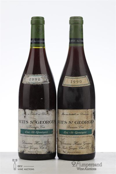 NUITS ST GEORGES LES ST GEORGES 1990 - Henri Gouges - 2 Bottles
