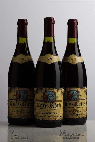 COTE ROTIE 1991 - Guy Bernard - 3 Bottles