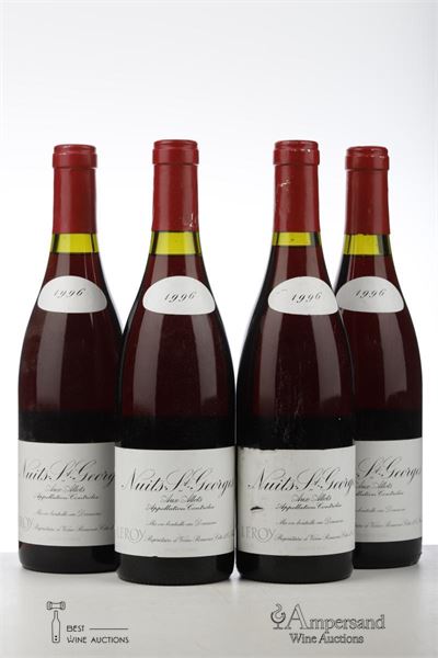 NUITS ST GEORGES AUX ALLOTS 1996 - Leroy - 4 Bottles
