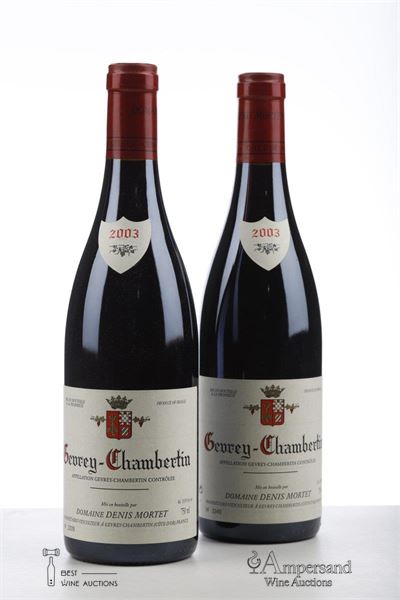GEVREY CHAMBERTIN 2003 - Denis Mortet - 2 Bottles