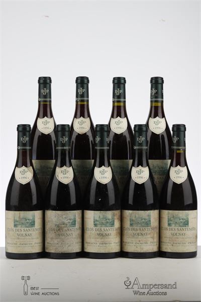 VOLNAY CLOS DES SANTENOTS 1996 - Jacques Prieur - 9 Bottles