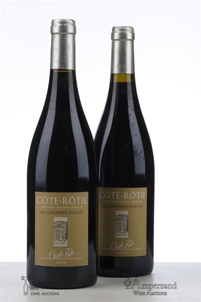 COTE ROTIE LES GRANDES PLACES 2010 - Clusel Roch - 2 Bottles