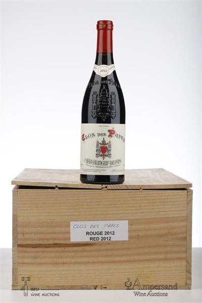 CHATEAUNEUF DU PAPE CLOS DES PAPES 2012 - Paul Avril - 12 Bottles - Owc 12