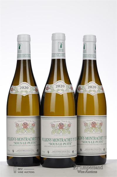 PULIGNY MONTRACHET SOUS LE PUITS 2020 - Gilles Bouton - 3 Bottles