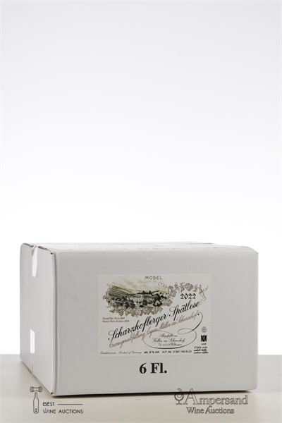 SCHARZHOFBERGER RIESLING SPATLESE 2022 - Egon Muller - 6 Bottles - Oc 6