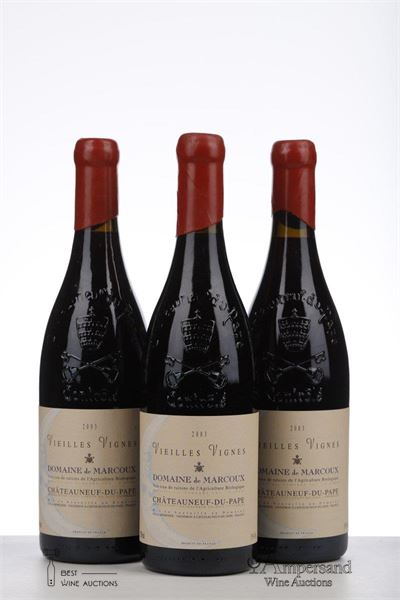CHATEAUNEUF DU PAPE MARCOUX VIEILLES VIGNES 2003 - Domaine de Marcoux - 3 Bottles