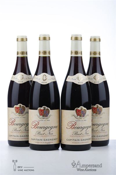 BOURGOGNE PINOT NOIR 2016 - Capitain Gagnerot - 4 Bottles
