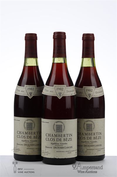 CHAMBERTIN CLOS DE BEZE 1982 - Drouhin Laroze - 3 Bottles