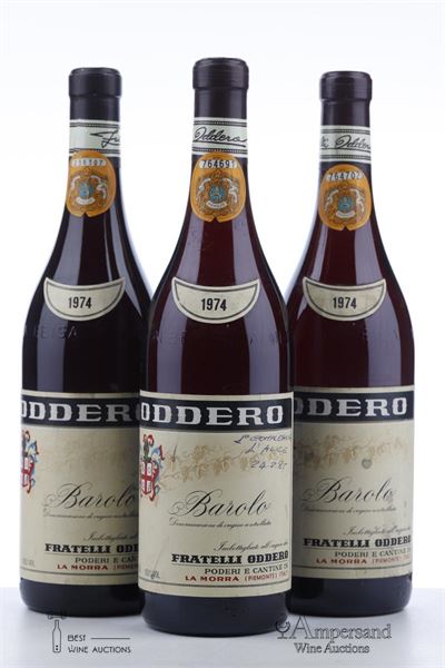 BAROLO 1974 - Oddero - 3 Bottles