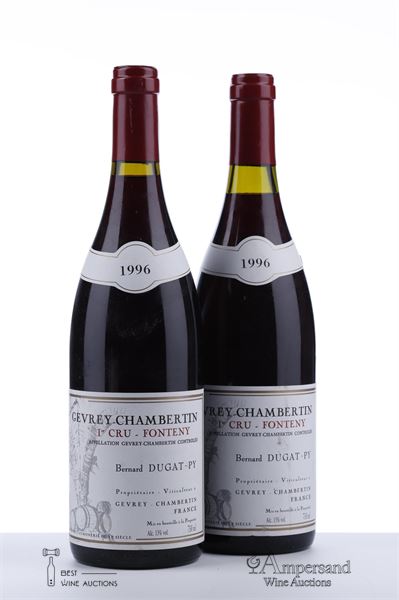GEVREY CHAMBERTIN FONTENY 1996 - Bernard Dugat Py - 2 Bottles