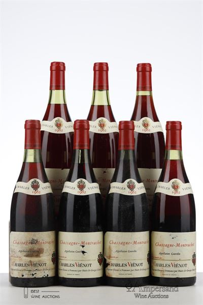 CHASSAGNE MONTRACHET 1982 - Charles Vienot - 7 Bottles