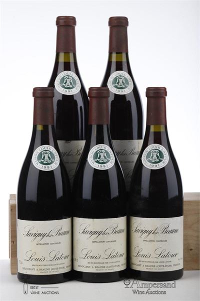 SAVIGNY LES BEAUNE 1991 - Louis Latour - 5 Bottles