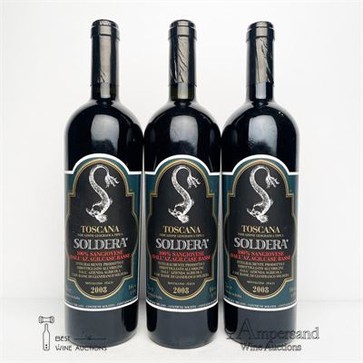 CASE BASSE 100% SANGIOVESE 2008 - Soldera - 3 Bottles