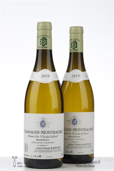 CHASSAGNE MONTRACHET BLANC CLOS DU CAILLERET 2019 - Ramonet - 2 Bottles