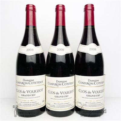 CLOS DE VOUGEOT 2008 - Confuron Cotetidot - 3 Bottles