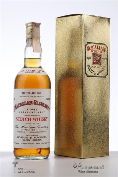 MACALLAN GLENLIVET 25 Y 1950 - Pinerolo Import - 1 Bottle - Oc 1