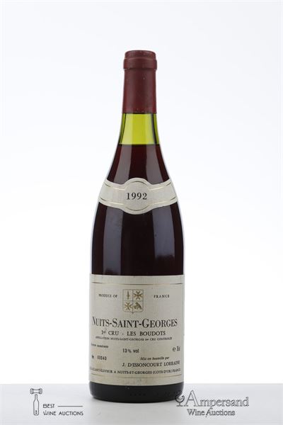 NUITS ST GEORGES LES BOUDOTS 1992 - J d'Issoncourt Lorraine - 1 Bottle