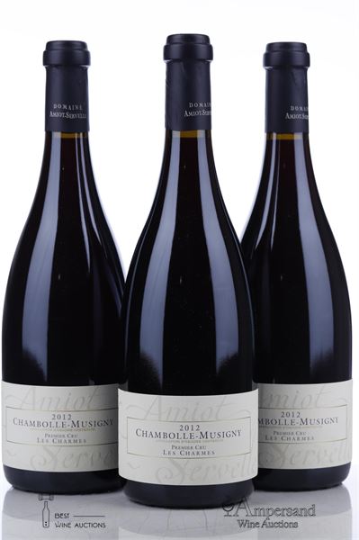 CHAMBOLLE MUSIGNY LES CHARMES 2012 - Amiot Servelle - 3 Bottles