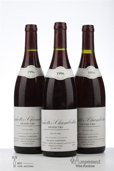 RUCHOTTES CHAMBERTIN 1996 - Frederic Esmonin - 3 Bottles